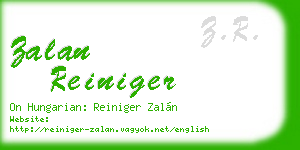 zalan reiniger business card